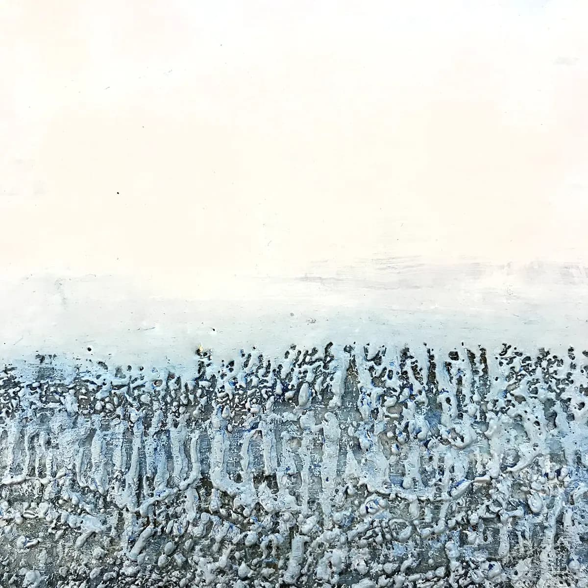 Calm Now — Encaustic on panel · 14" × 14"