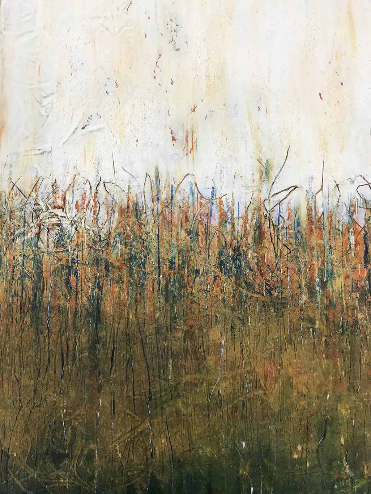 Fields of Gold — Oil & cold wax on board · 30" × 20"