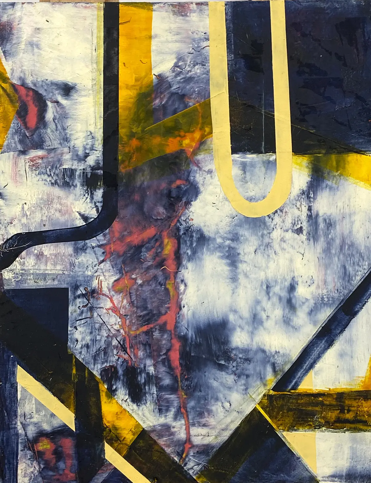 Pasando por San Miquel de Allende — Oil & cold wax on board · 20" × 16"